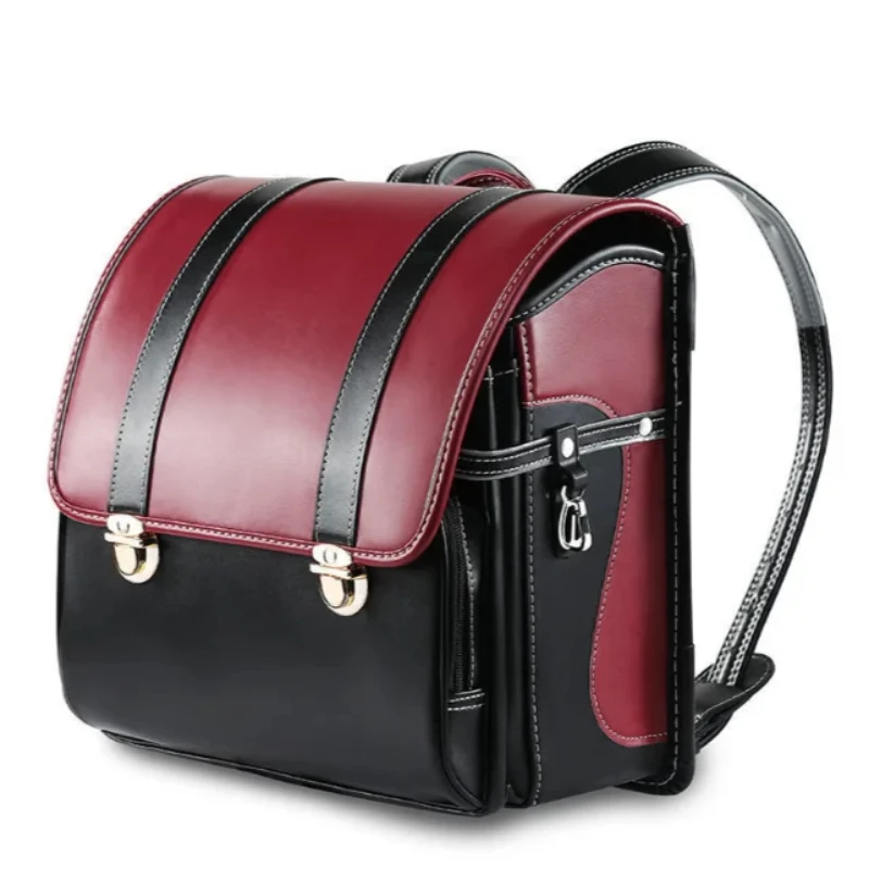 Japanese Children's Backpack with Spine Protection Lightweight Backpack for Elementary Students Schoolbag Japan Randoseru bags