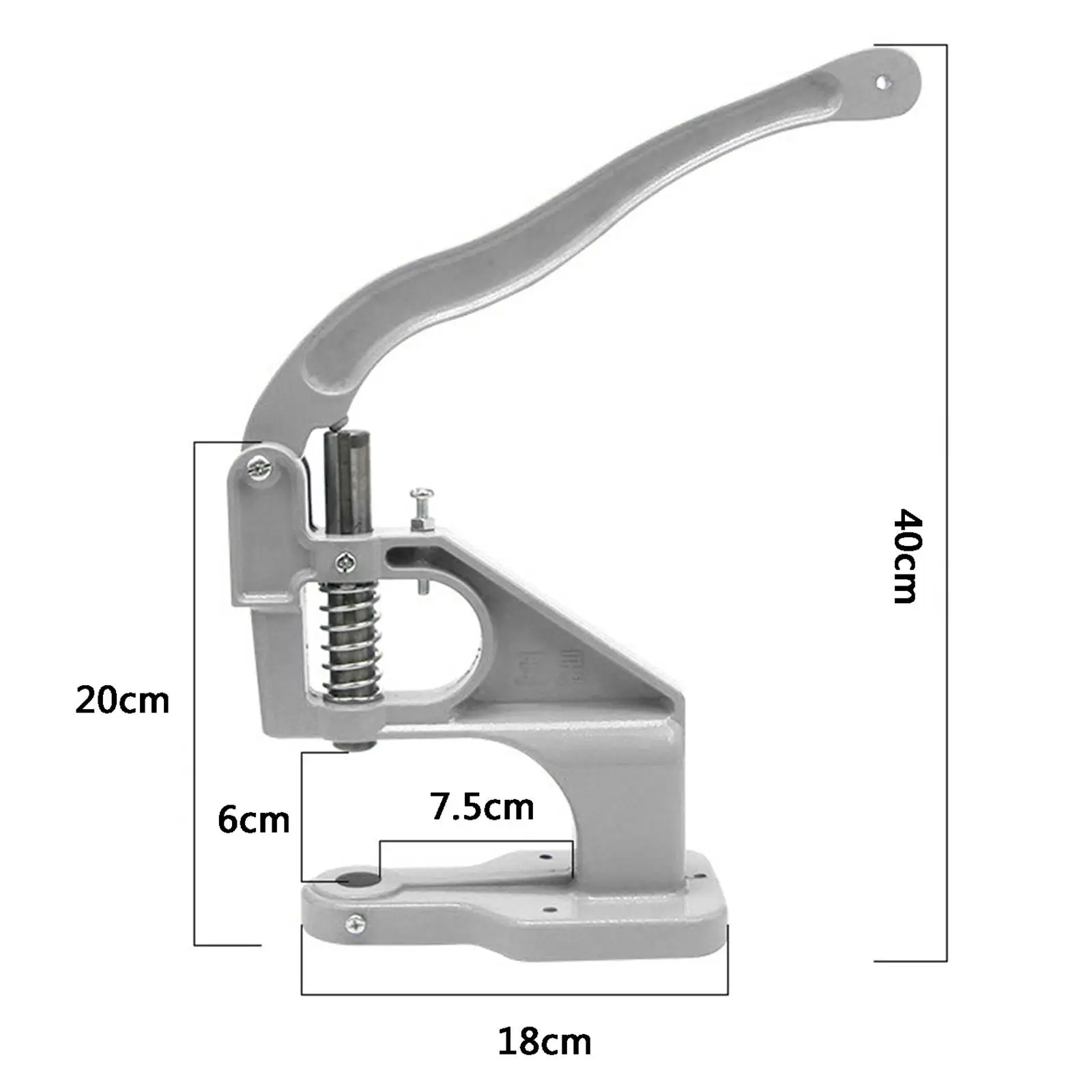 Manual Grommet Eyelet Machine Hand Snap Button Press Tool for Rivets Fastener Sewing