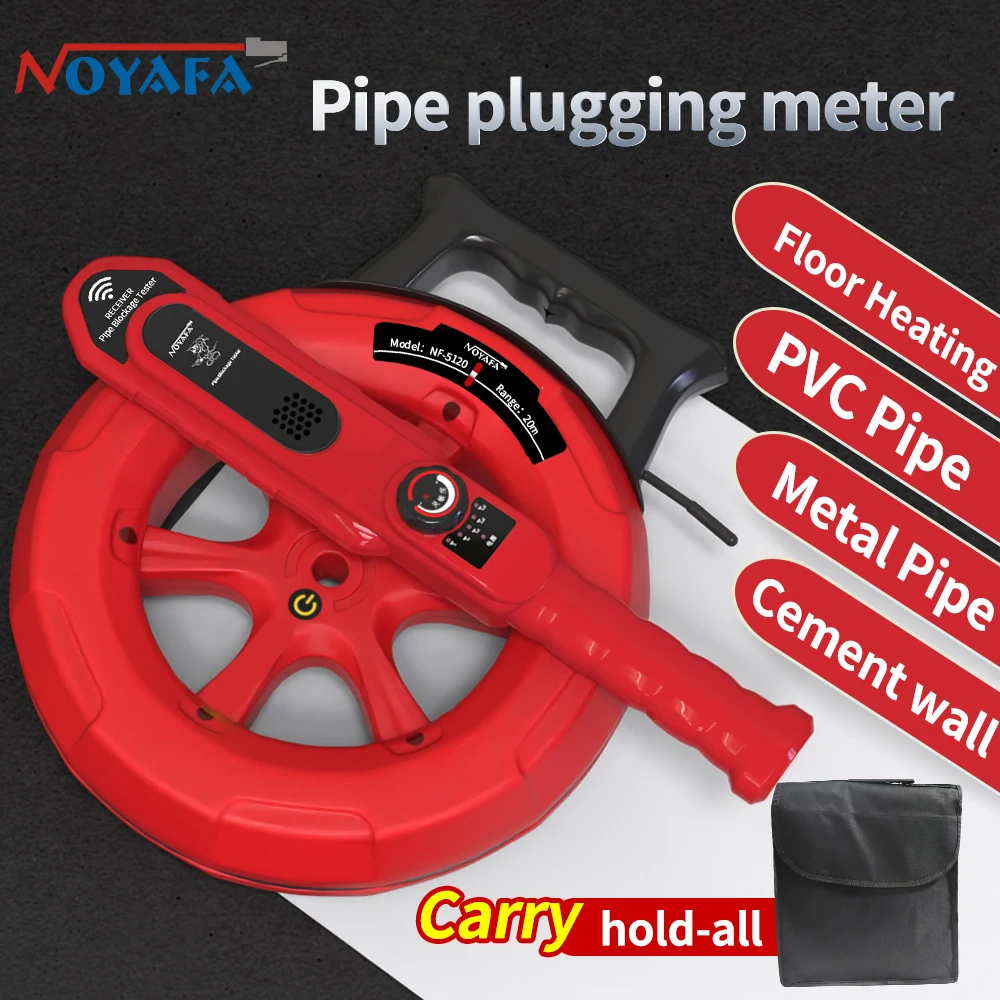 Noyafa Pip PVC Iron Pipe Blockage Detector NF-5120/30/40 Diagnostic-Tool Scanner Pipeline Blocking Clogging Plumbers Instrument