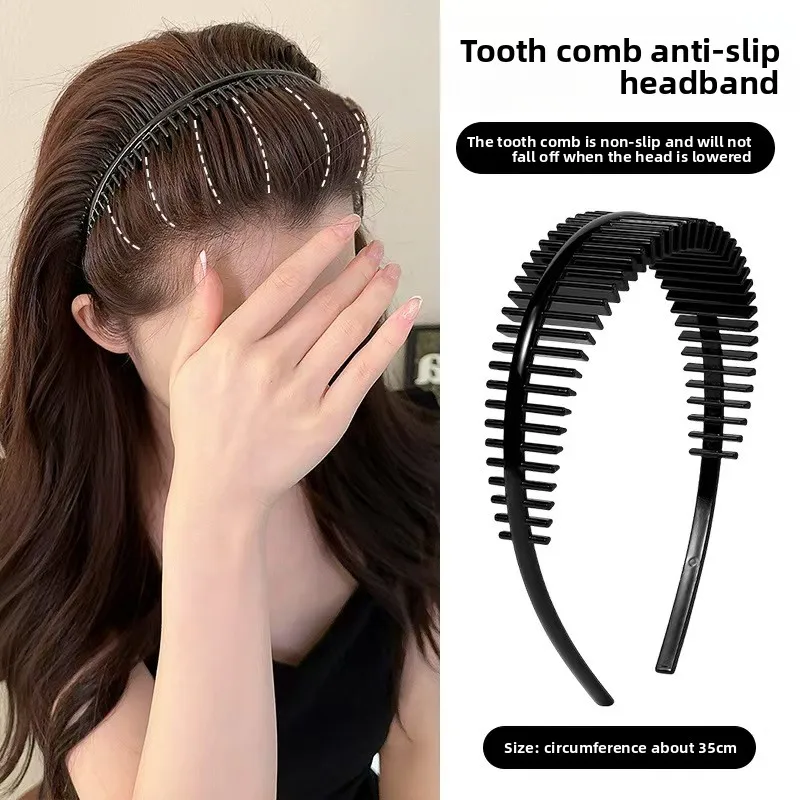 

U-Shaped Three-Dimensional Multi-Tooth Hairband Unisex Sports Face Washing Anti-Slip Headband Korean Hair Accessories