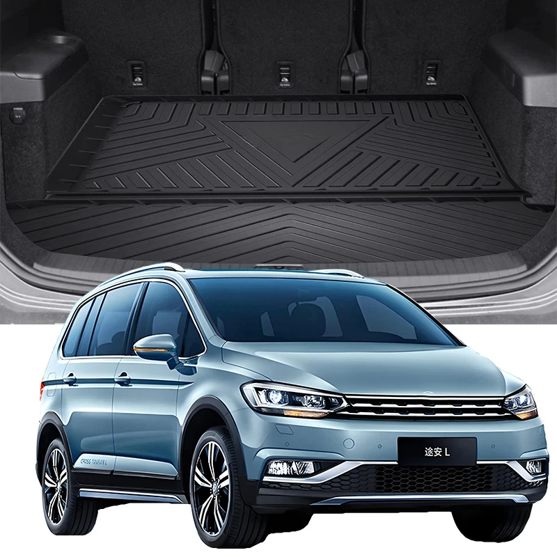 

Upgrade TPE Car Rear Trunk Mats Storage Pads Cargo Tray Dustproof Waterproof Protecion Cushion For Volkswagen TOURAN L 2006-2024