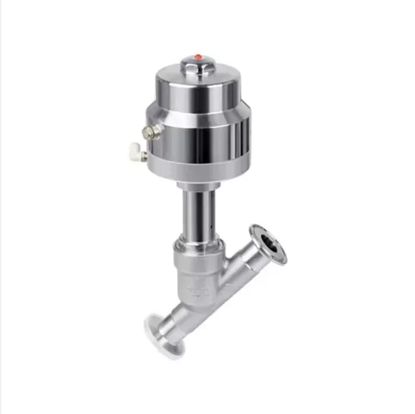 

HEDE Direct Sells Sanitary High Quality Pneumatic Angle Seat Valve Stainless Steel Pneumatic Actuator Angle Seat Valve