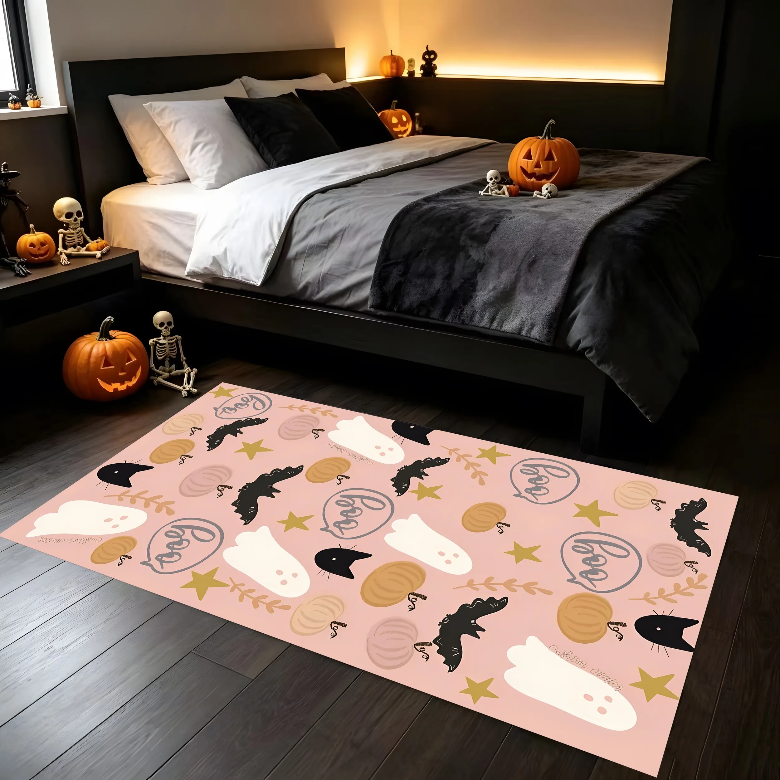 Velvet Halloween Ghost Pumpkin Bat 