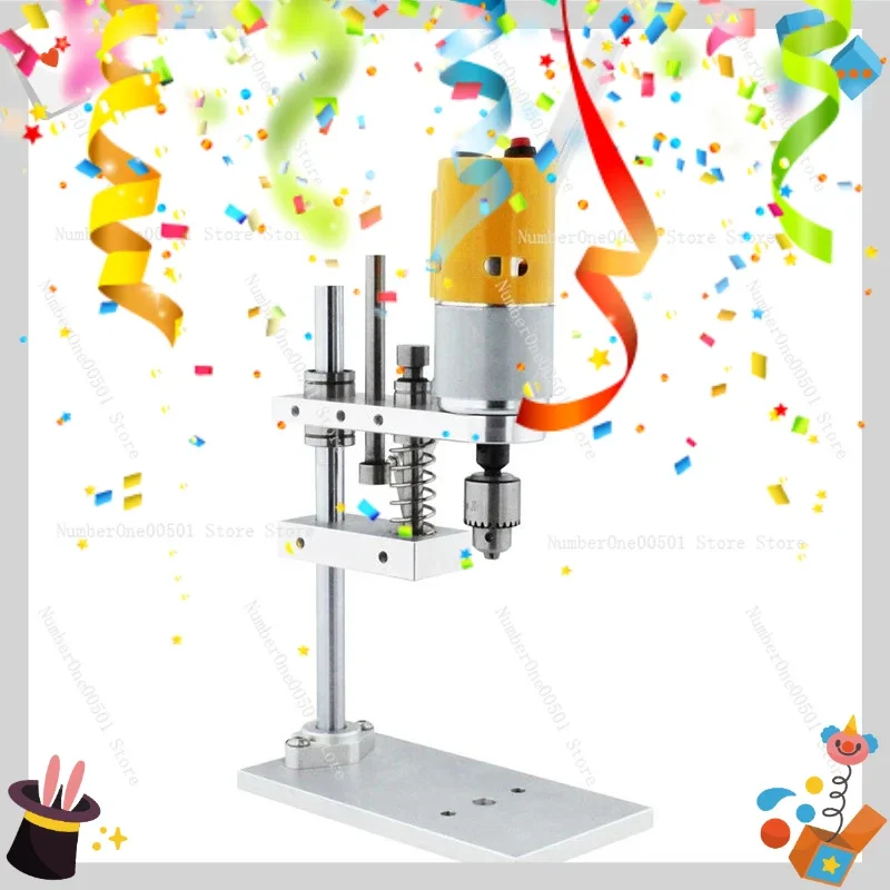 Diy Mini Table Drill Desktop Portable Electric Drill Variable Speed Drilling Machine Silent Wood Drilling Machine