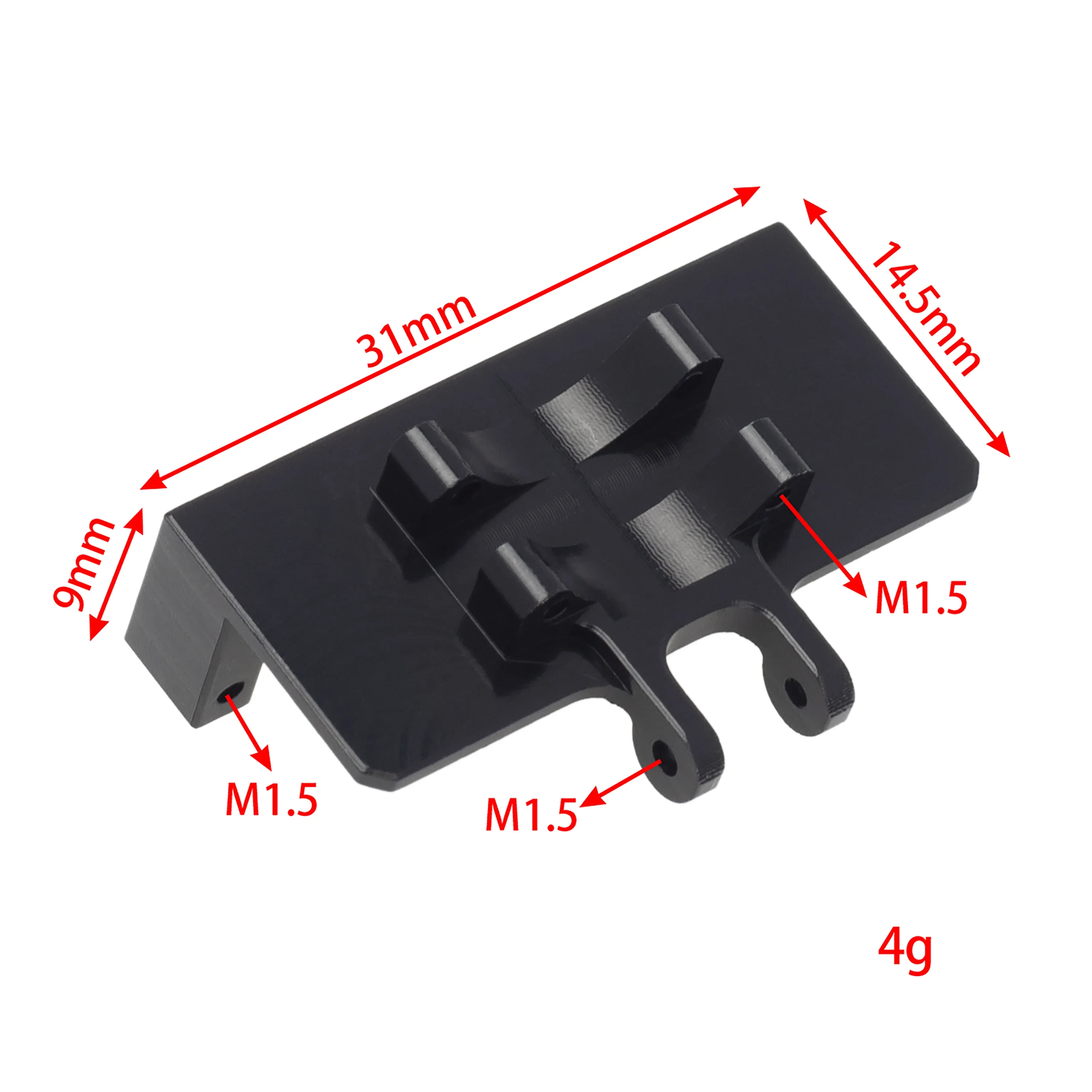 RC EMax ES08MA II Analog Servo with Metal Mount&15T Arm for Axial scx24 Gladiator Bronco C10 JLU Deadbolt B17 Upgrade Parts