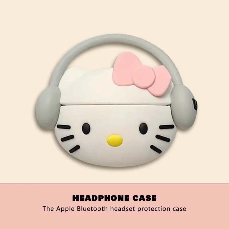 Fundas de silicona con dibujos animados en 3D para AirPods 1, 2, 3 Pro generación, fundas para auriculares inalámbricos AirPods 3. ° Anime, caja con soporte