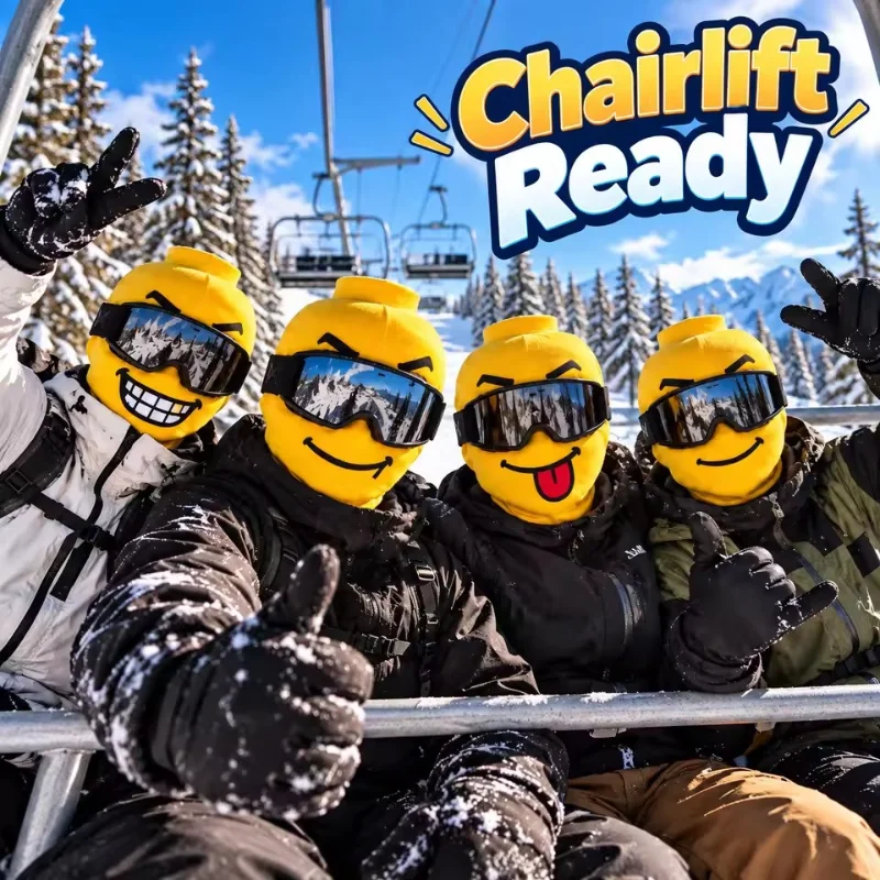 3D Funny Balaclava Full Face Mask Windproof Breathable Ski Headwear Funny Face Cover for Outdoor Cycling Snowboarding Face Cover