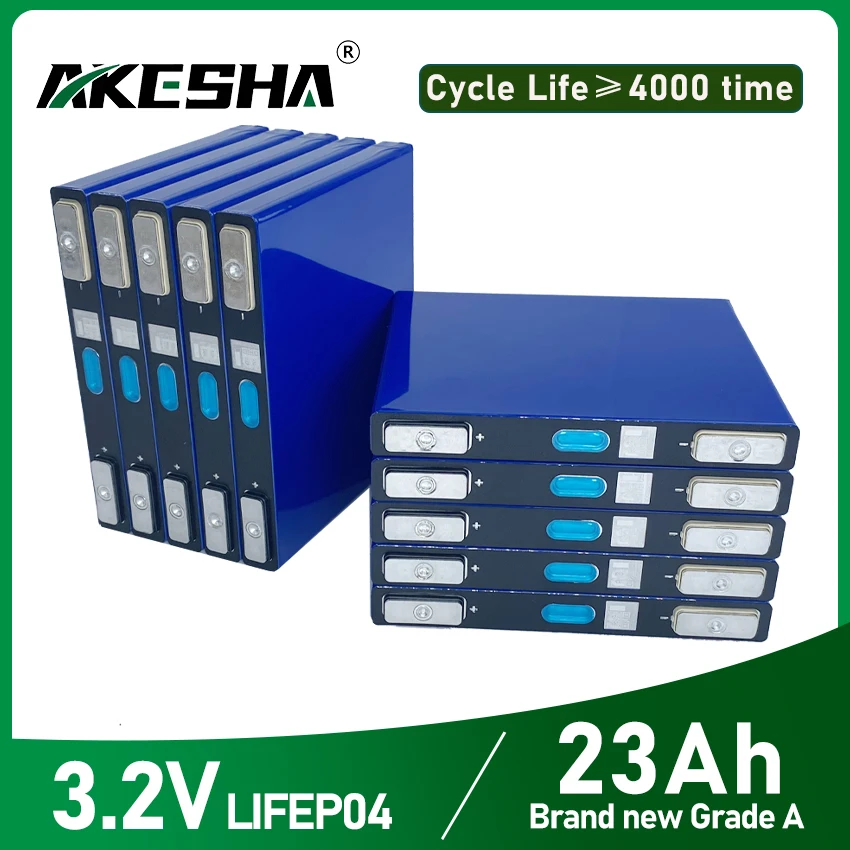 

New 3.2V 23Ah 25Ah Lifepo4 Rechargeable Battery Suitable for Solar Lights DIY Car Starter Power Supply Deep Cycle ≥4000 times