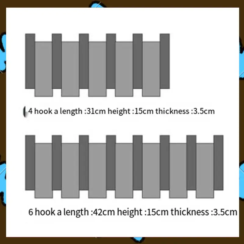 Promotion! Wall-Mounted Coat Hanger Solid Wood Clothes Hook Door Hanger Coat Rack Home Decoration