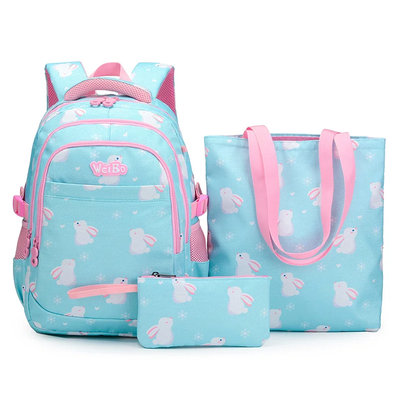 Mochilas escolares Kawaii para niños y niñas, mochilas escolares ligeras para estudiantes de primaria, bolsos y estuche para lápices