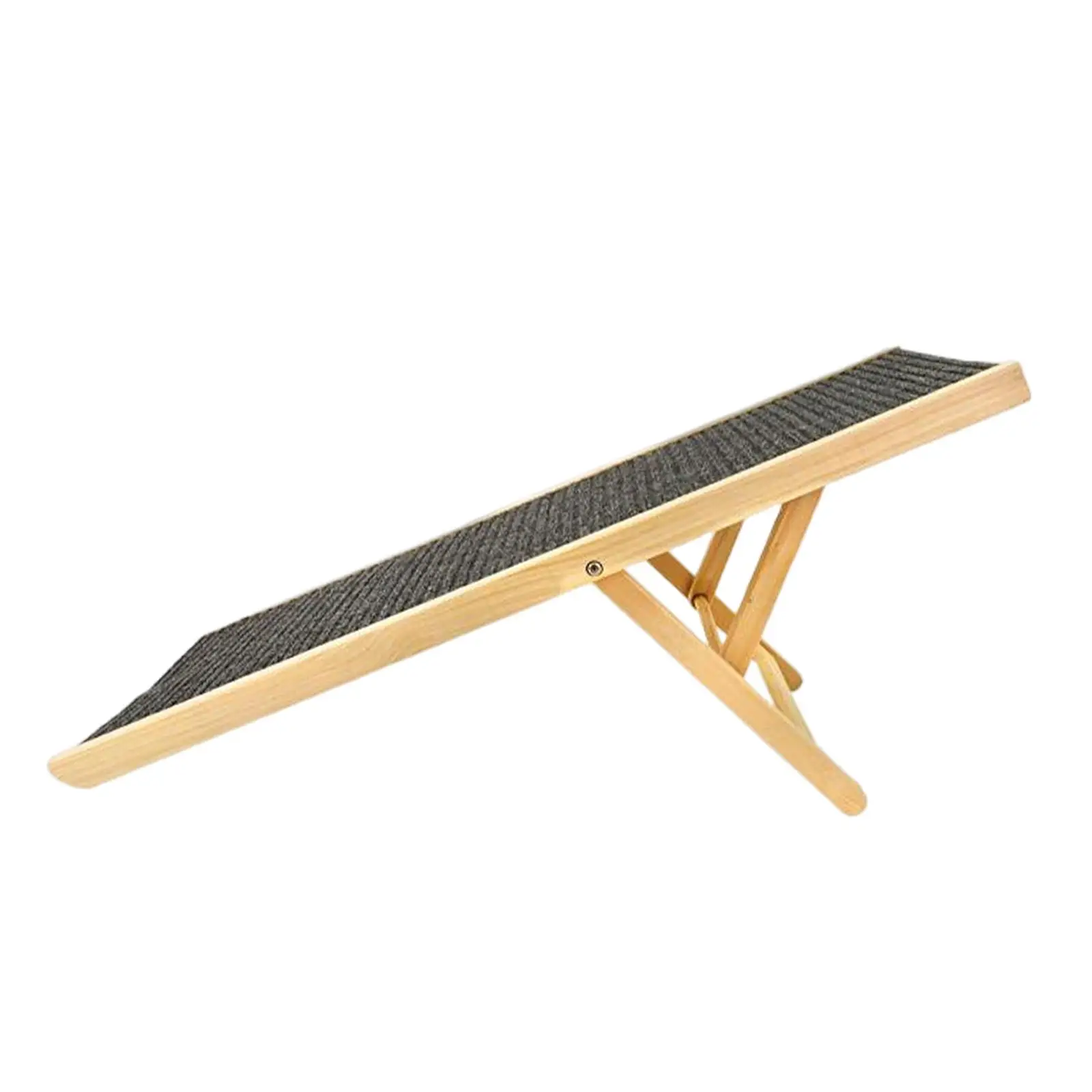 

Pet Climbing Ladder Adjustable Pet Ramp Non Slip Portable Foldable Wood Dog Ramp for Car Indoor Couch