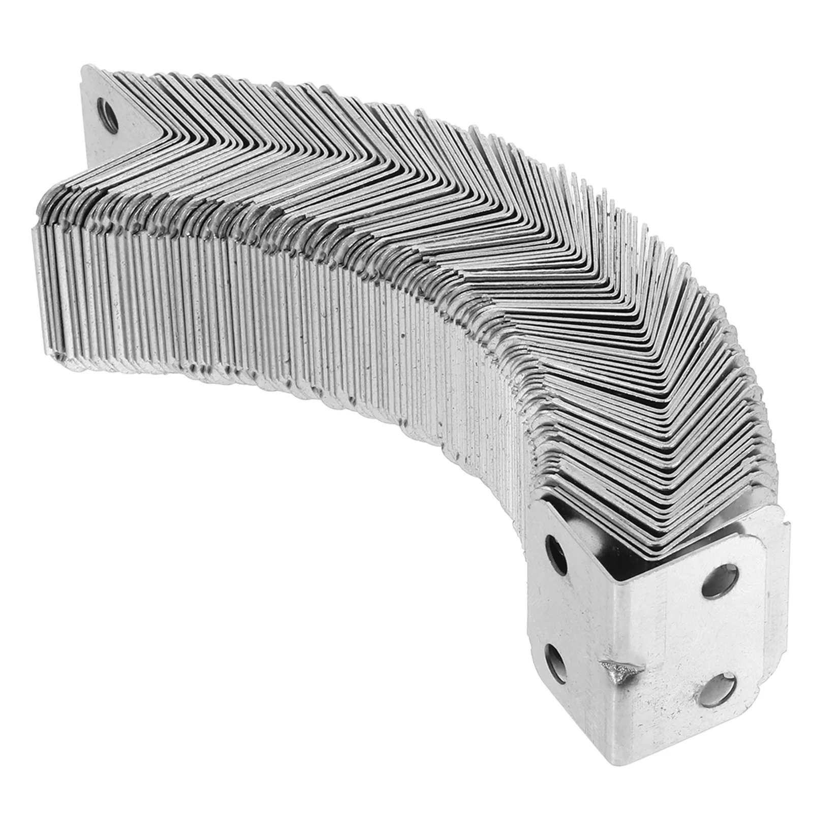 

100Pcs L Brackets Small Angle Code Adjustable Joint Connector Metal Corner Brackets Furniture Shelf Supports Table and Chair