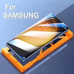 Para Samsung S23 Ultra Galaxy S24 S22 S21 S20 S10 S9 S8 PLUS Protector de pantalla a prueba de explosiones Protector de vidrio con Kit de instalación