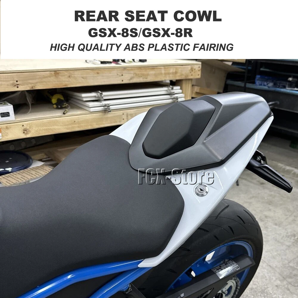 New Motorcycle Black Carbon Fiber Pillion Rear Seat Cover Cowl Fairing For Suzuki GSX-8S GSX8S GSX-8R GSX8R GSX 8S 8R 2023 2024