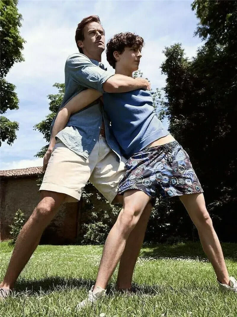 Imagem -05 - Chame Pelo Seu Nome Andre Cmbyn Elio Shorts Unisex Calças Curtas de Praia Calças Masculinas Shorts de Natação Roupas Masculinas ME