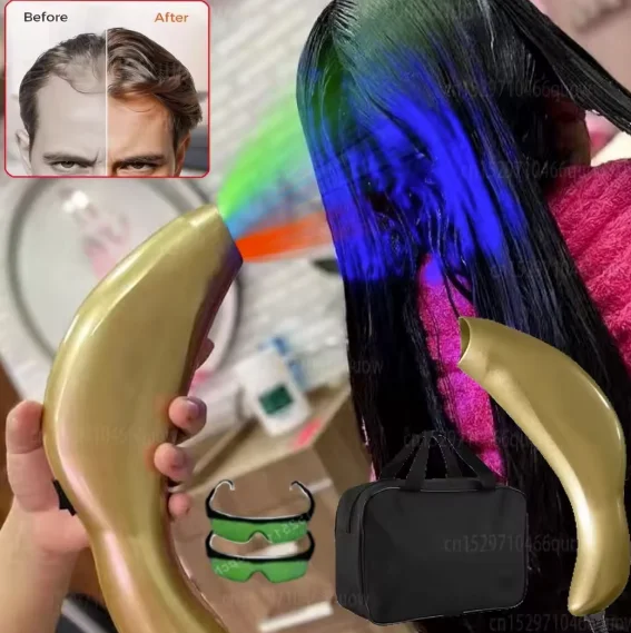 Photon Hair Growth Home Device Anti-Hair Loss Follicle Regeneration Activation Stress Relief for Thinning Scalp Care