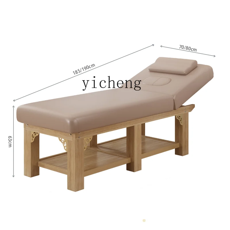 

TQH solid wood beauty bed beauty salon special massage bed massage bed eyelash spa with chest hole