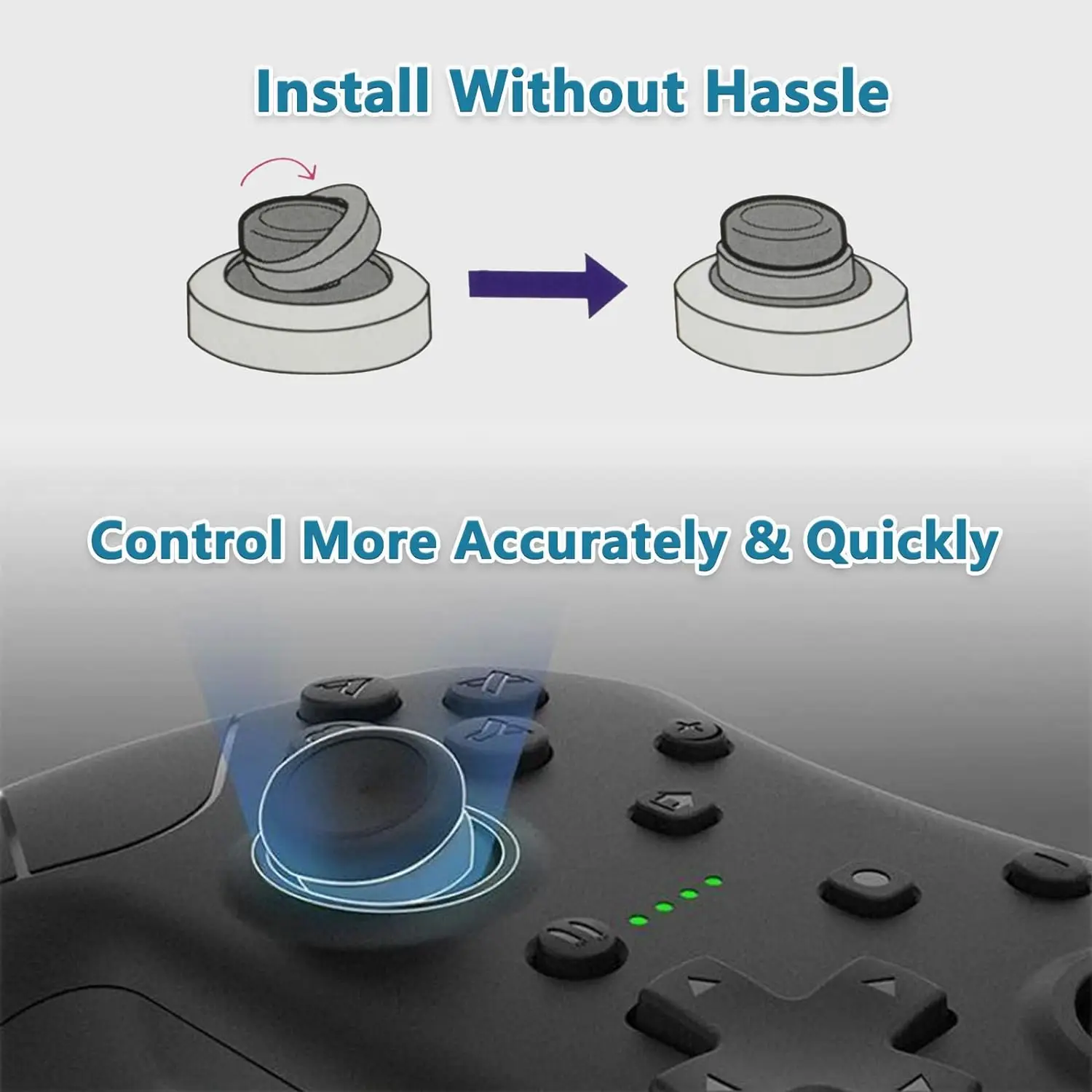 8 Stuks Precisie Ringen Assist Motion Control Voor Ps4, Ps5, Xbox One, Xbox Serie X, Switch, Switch Pro