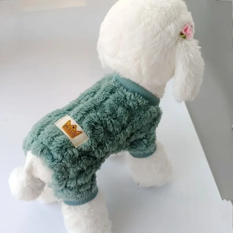 Warm Cat Puppy Clothes Soft Fleece Dog Kitten Jacket Vest Winter Chihuahua Coat Jumpsuit Pajamas Pet Clothing for Small Cat Dogs