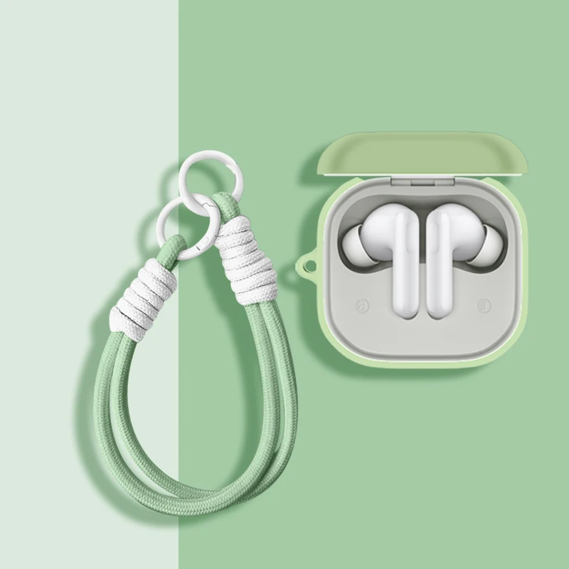 موضة حبل حقيبة سماعة الاذن غطاء ل Anker Soundcore R50i NC / P30i / R50i سيليكون سماعات لاسلكية واقية قذيفة مع هوك