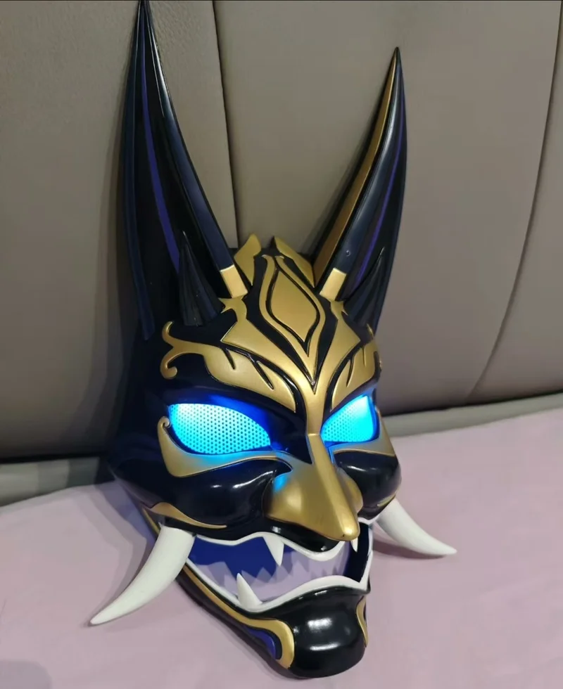 

Game Impact Figure Cosplay Helmet Mask Cap Props Adult Men Carnival Party Mask Accessories Kids Toy Perfect Halloween Gifts ﻿