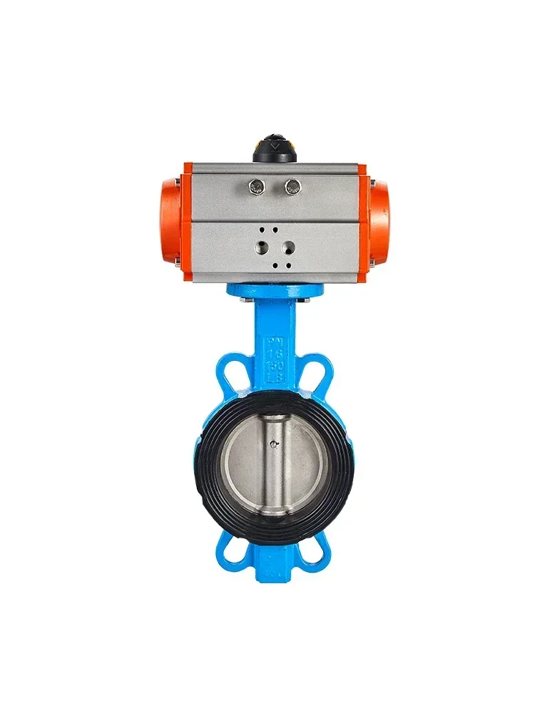 Pneumatic Butterfly Valve D671X-10/16 Wafer Type Spherical Lnk 304 Stainless Steel Quick Shut-Off Valve DN40/50/65/80/100-300