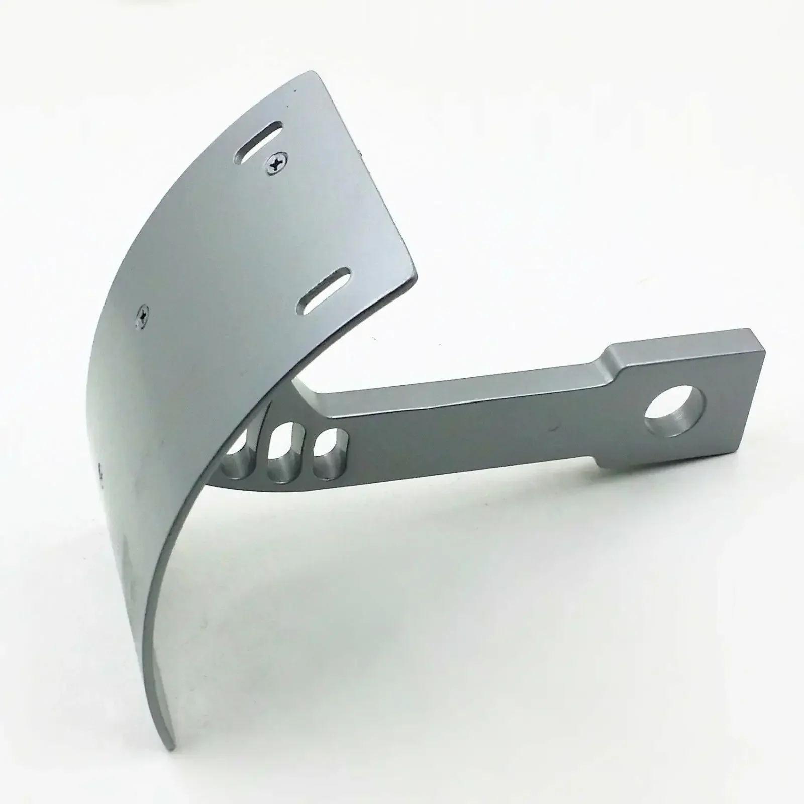 Silver Swingarm Motor Curve License Plate Bracket For Yamaha Warrior 1700 Vmax view 2