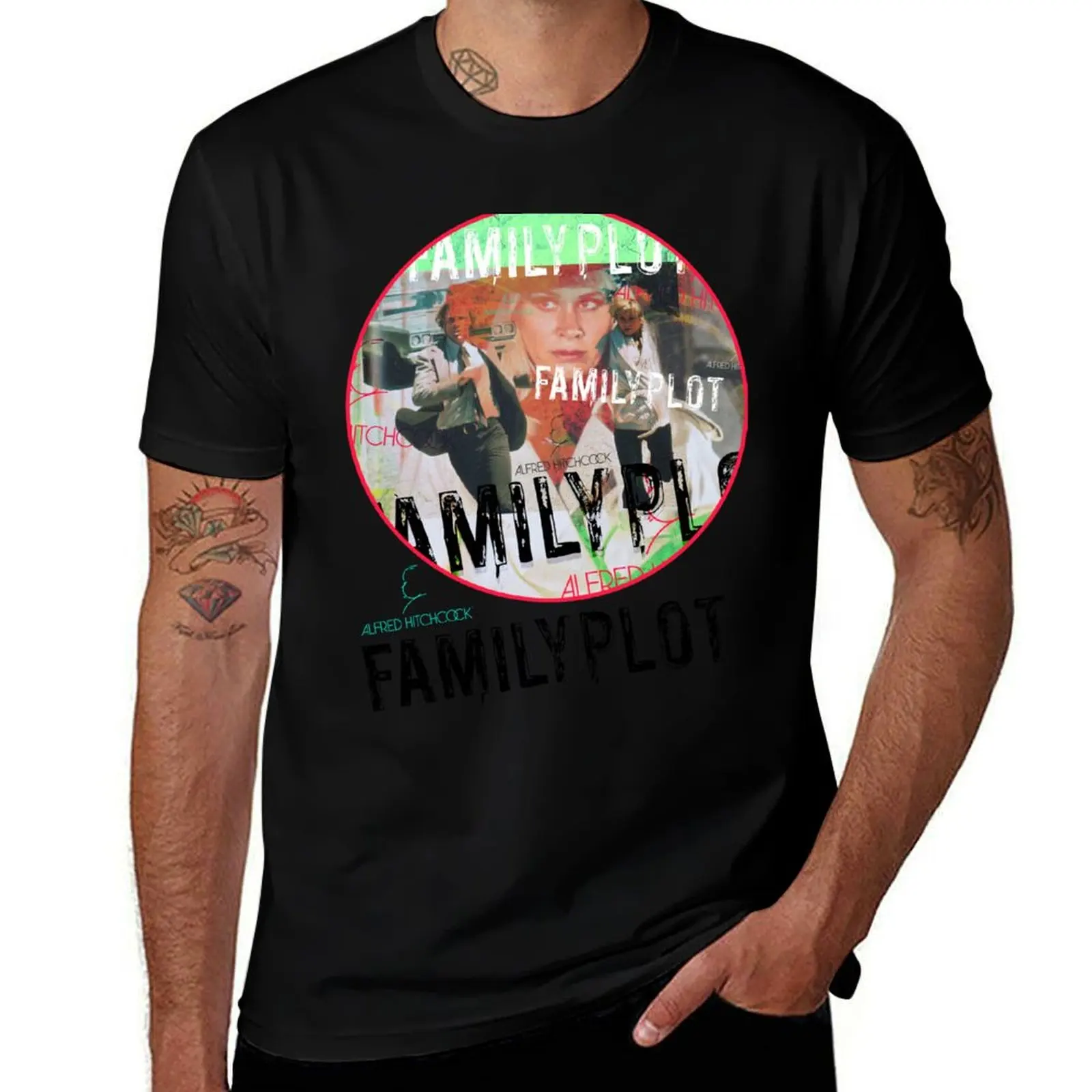 Family plot, classic Hitchcock film, officially licensed fan art T-Shirt Dry Fit Running Short Sleeve Top T-Shirt
