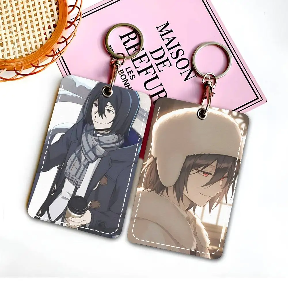 Cartoon Anime Cool Fyodor D From Access Card Case Holder Keychain Key Ring Door Access Tags ID Card Case Keychain