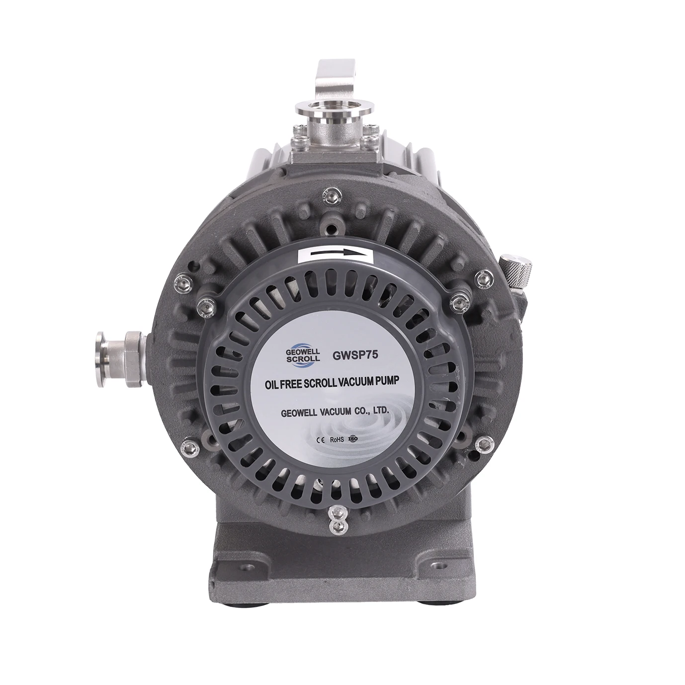 GEOWELL GWSP75 1 Phase 220V 1 Year Warranty Low Noise Customized Industrial Dry Oil-free Scroll Vacuum Pump