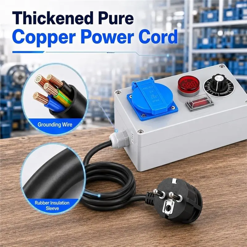 NEW HOT In Stock-Voltage Regulator Electric Speed Controller 230 V 4000 W 18 A With LED,For Fans, Angle Grinders, Blowers, Inclu