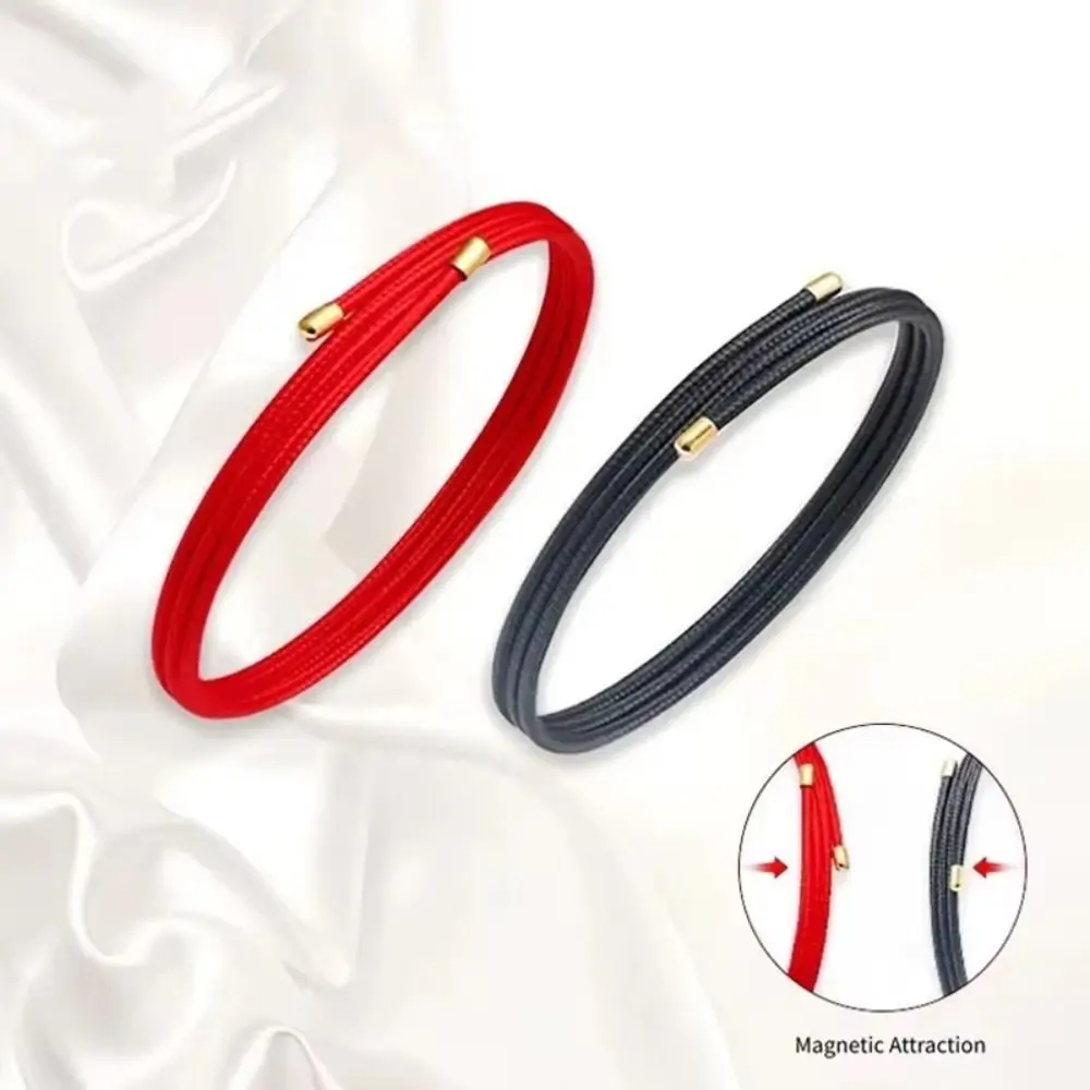 Multicolor Magnetic Rope Adjustable Slim Thin Design Magnetic Rope Bracelet 51cm Length Automatic Magnetic Magnetic Bracelet
