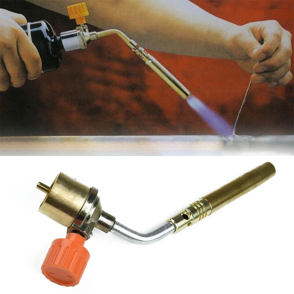 

1pc Brass Welding Torch Welding Gas Ignition Turbo Propane Brazing Gas Torch Soldering Heat Gun For Welding Equipment Tool
