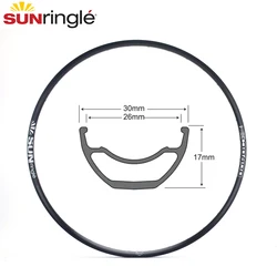 Mountain Rim Sunringle Durac 30 27.5/29 Inch Sleeved Edge 32H/28H Aluminum RimsTubeless Ready For XC TR Bike Spare Parts