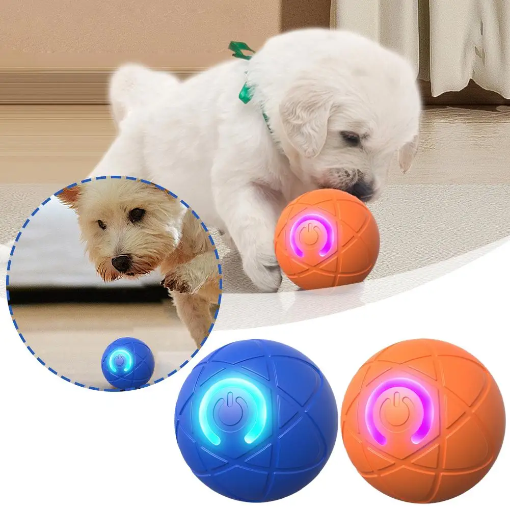 Pet Toy Ball Electric Interactive Pet Toy Moving Ball Usb Moving Automatic Pet Ball Bouncing H9j9