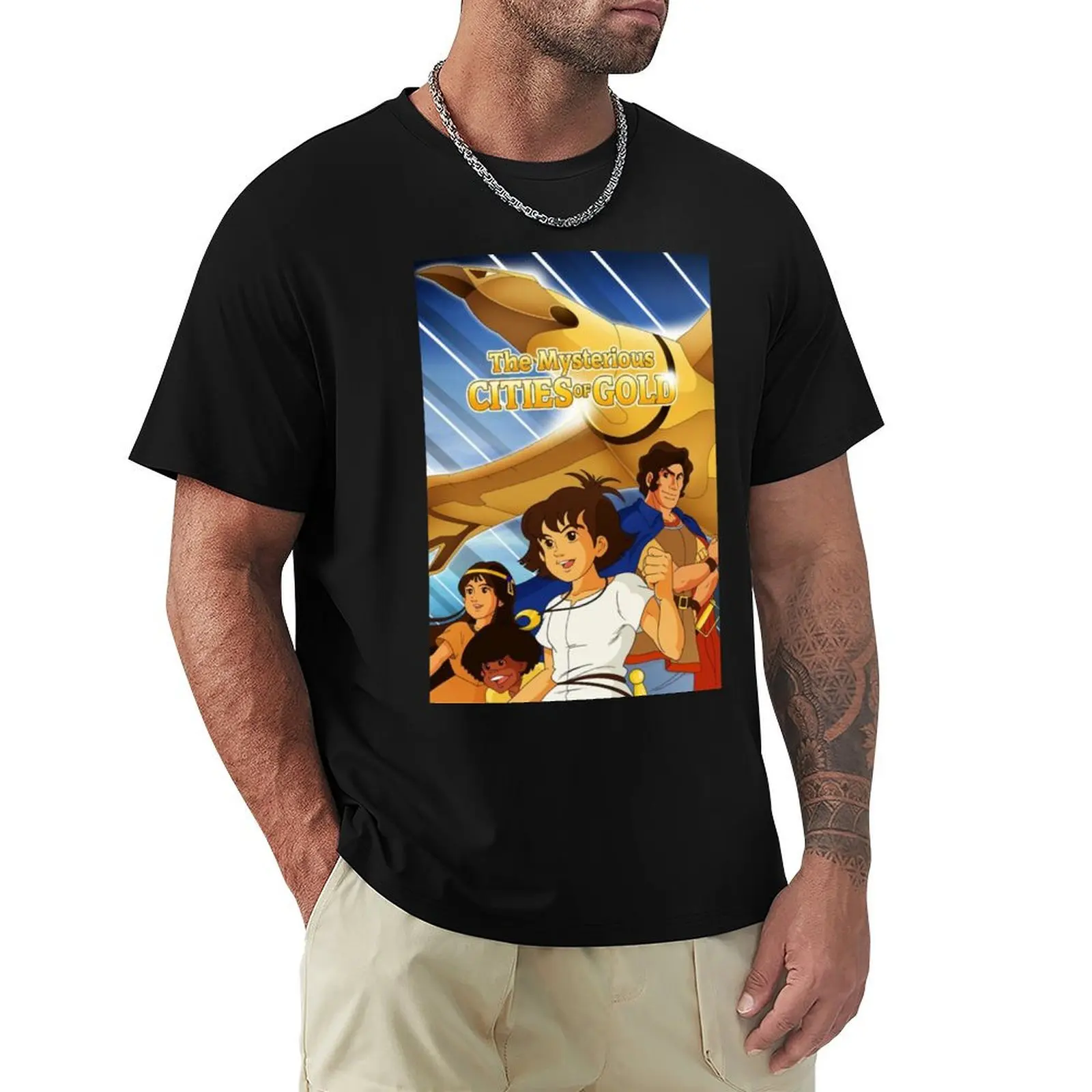 The Mysterious Cities Of Gold - Retro Kids TV Cartoon Show T-Shirt Louboutins shirts graphic plus size men clothing