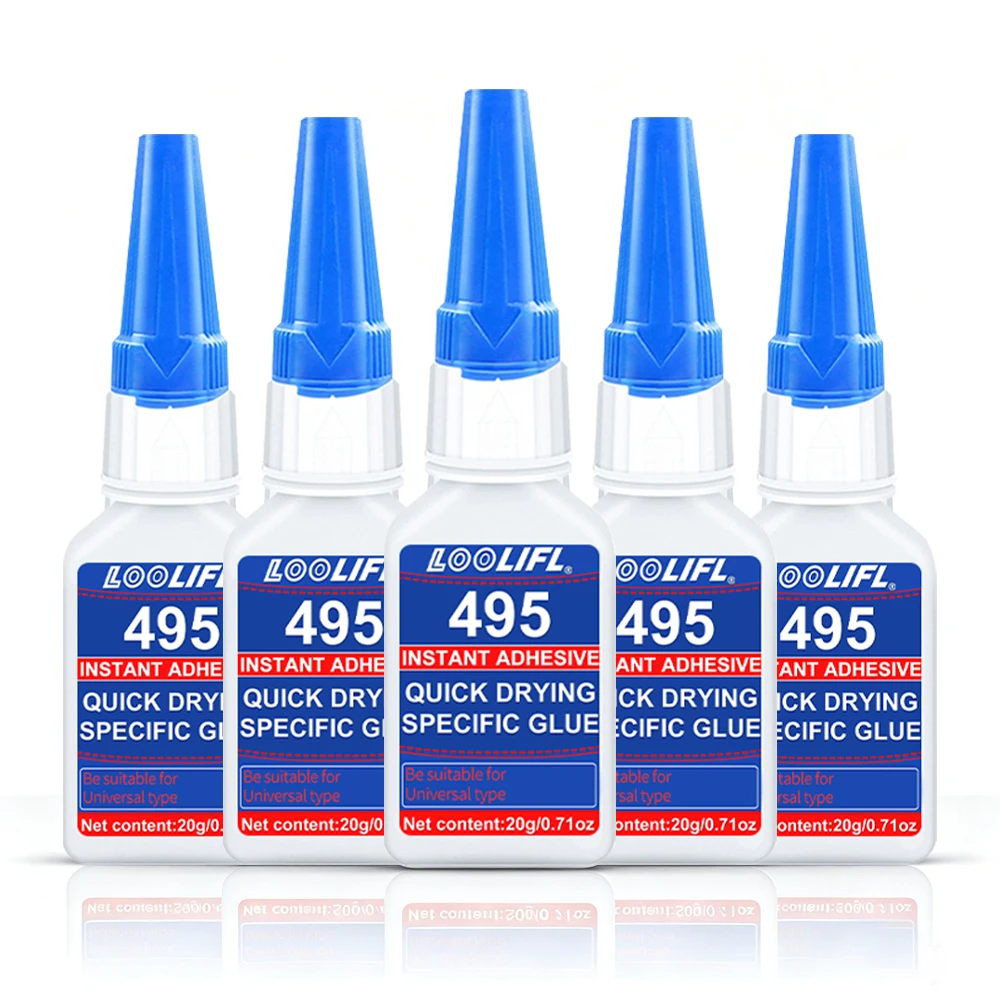 495 Instant Super Glue Multi Purpose Fast Curing Adhesive Quick Dry Strong Adhesion Metal Ceramic Plastic Repair Universal Glue