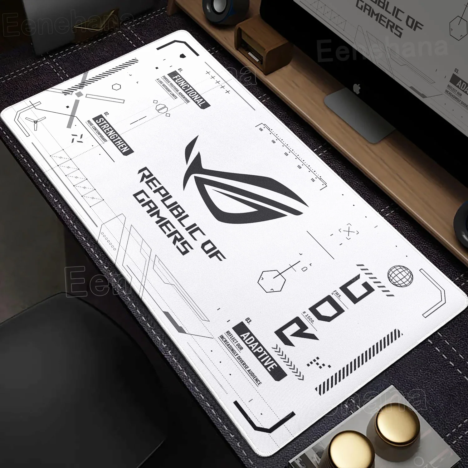 Grand tapis de souris de jeu HD ASUS, Design ROG Lager, ordinateur PC Gamer XXL, clavier antid�rapant, accessoires d'int�rieur de bureau, cadeau