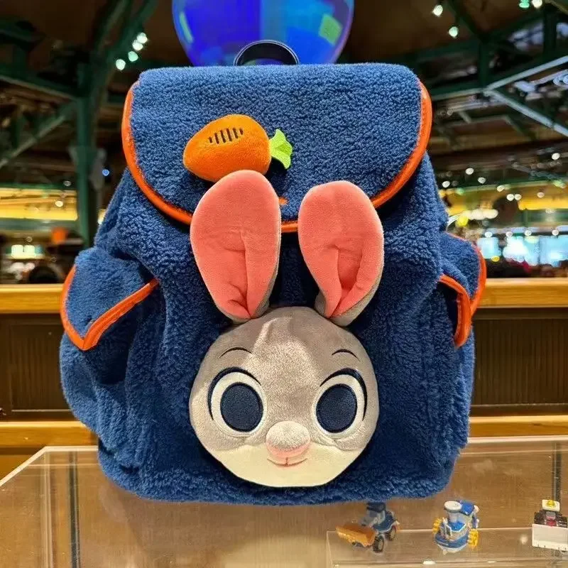 Disney Zootopia Judy Hopps animation  peripheral cartoon cute three-dimensional doll backpack student large capacity backpack