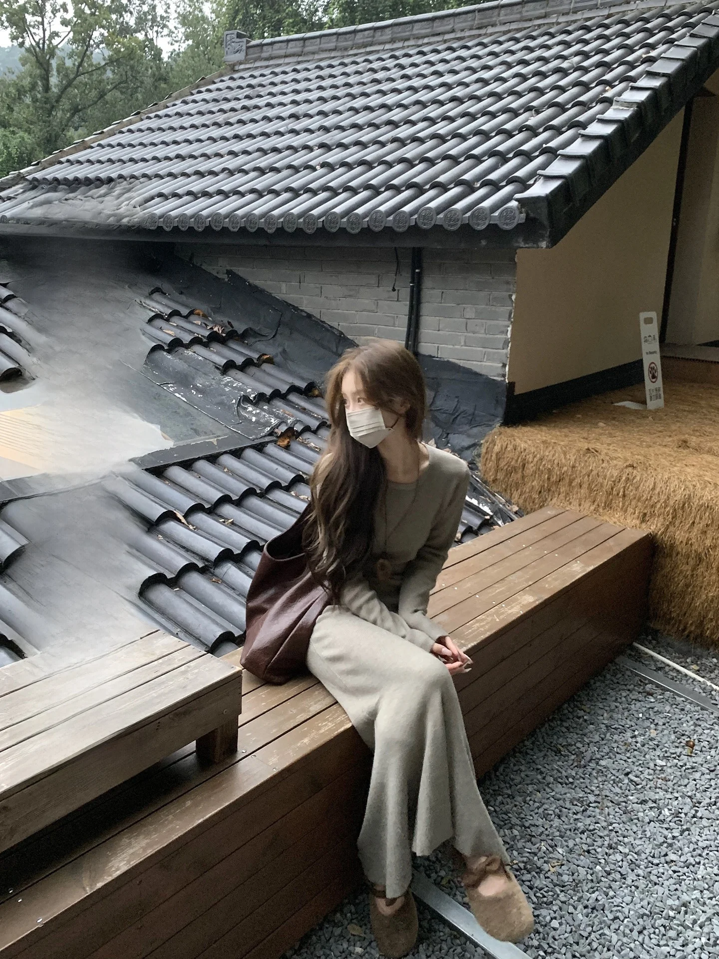 

Коврик Трикотажное платье трапециевидной формы круглого цвета свободного покроя Внутренняя одежда с высокой талией из модального волокна Long Sve Женское корейское платье Dr