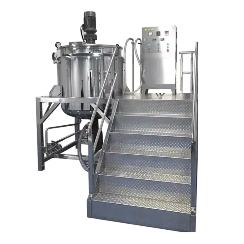 Customized Liquid Soap Cosmetic Vacuum Mixer High Shear Homogenizer Emulsifier Tank for Lotion Cream Shampoo