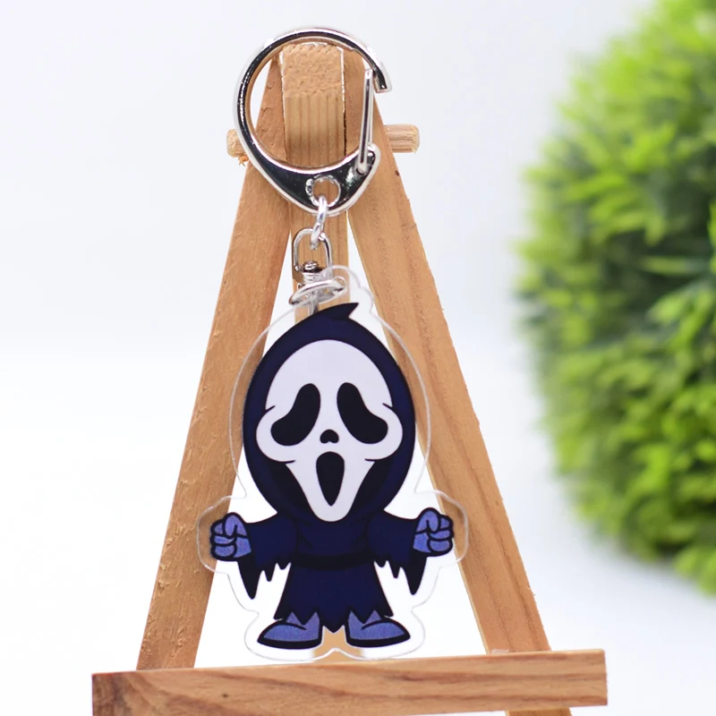 Halloween Keychain 11 Styles Clear Acrylic Key Chain Pendant Festival Key Ring