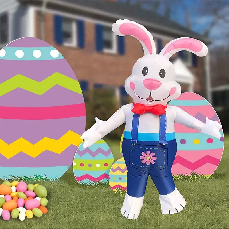 Sky02 Pascua lindo conejito Cosplay disfraz inflable adulto Air Blow-up fiesta disfraces88Li #