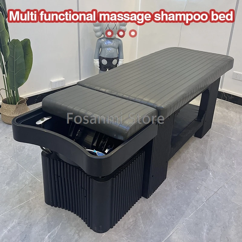 Head SPA Shampoo Bed With Fumigation Water Circulation Body Massage Beauty Salon Exclusive Integrated Head Washing Bed For Salon