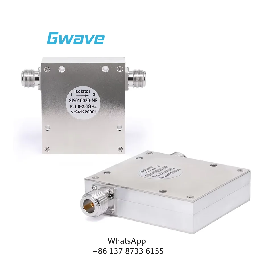 

16dB Isolation RF Circulator And Isolator With N Female 30 Watts 1GHz To 2GHz Bandwidth