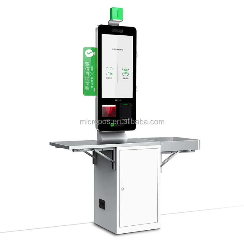 Facepos 32'' Self Sever Payment Kiosk Touch Screen Wall-mounted /floor Standing Android / Windows  POS Machine