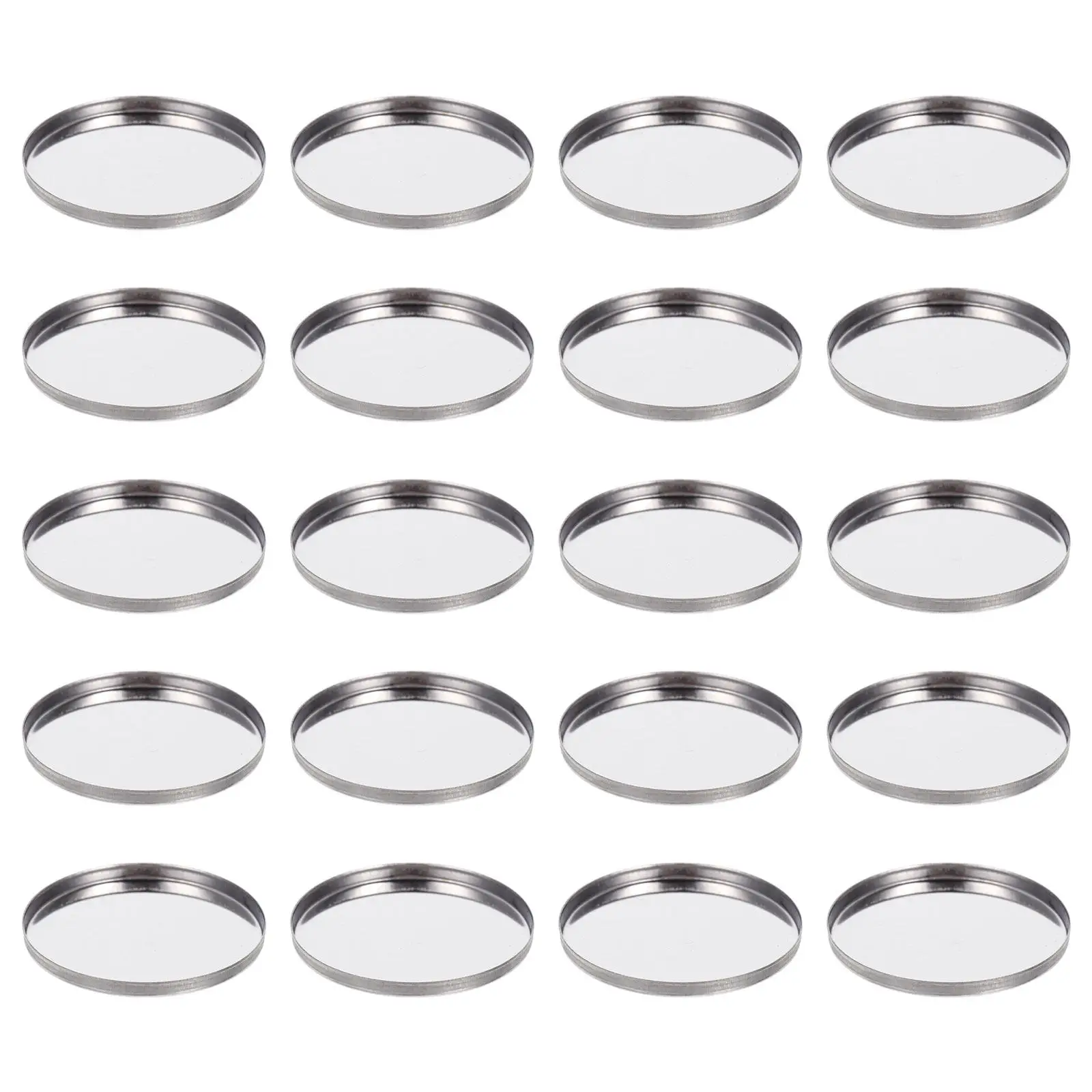 20pcs Eyeshadow Pan Empty Metal Tray Magnetic Plate Travel Storage Blusher Holder Diy Lipstick Container Makeup