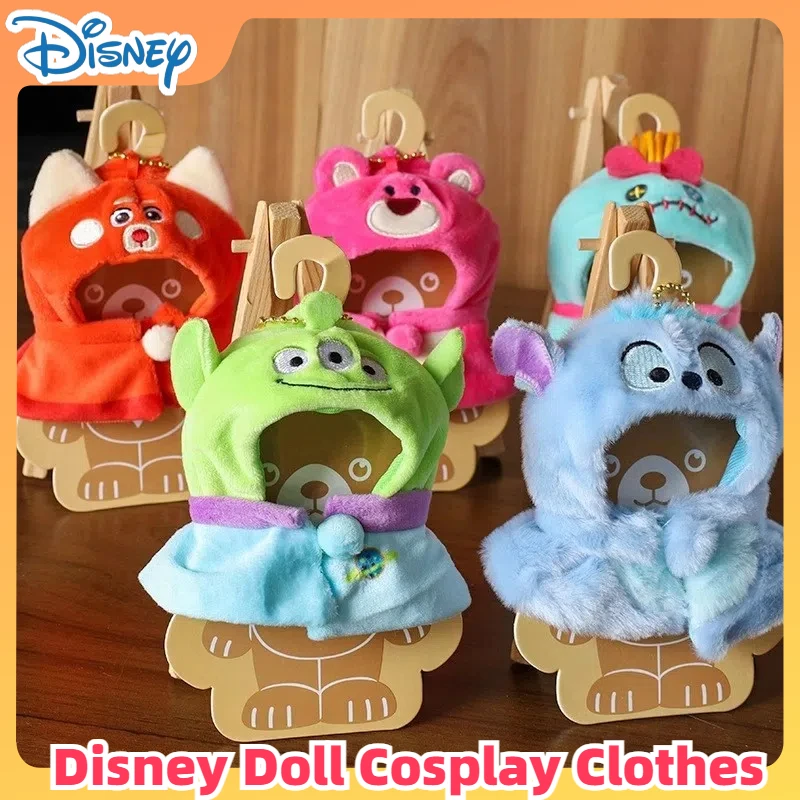 Kawaii New Disney Doll Cosplay Clothes Anime Stitch Alien Lotso Plush Doll Cape Changes Cute Cartoon V1 V2 Labubu Clothes Gifts