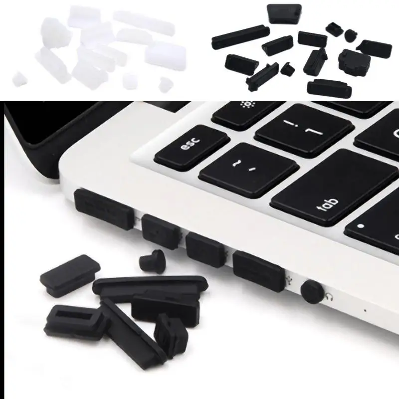 Universal USB Dust Plug Charger Port Cover Female Jack Interface 13PCS Silicone Dustproof Protector For PC Notebook Laptop