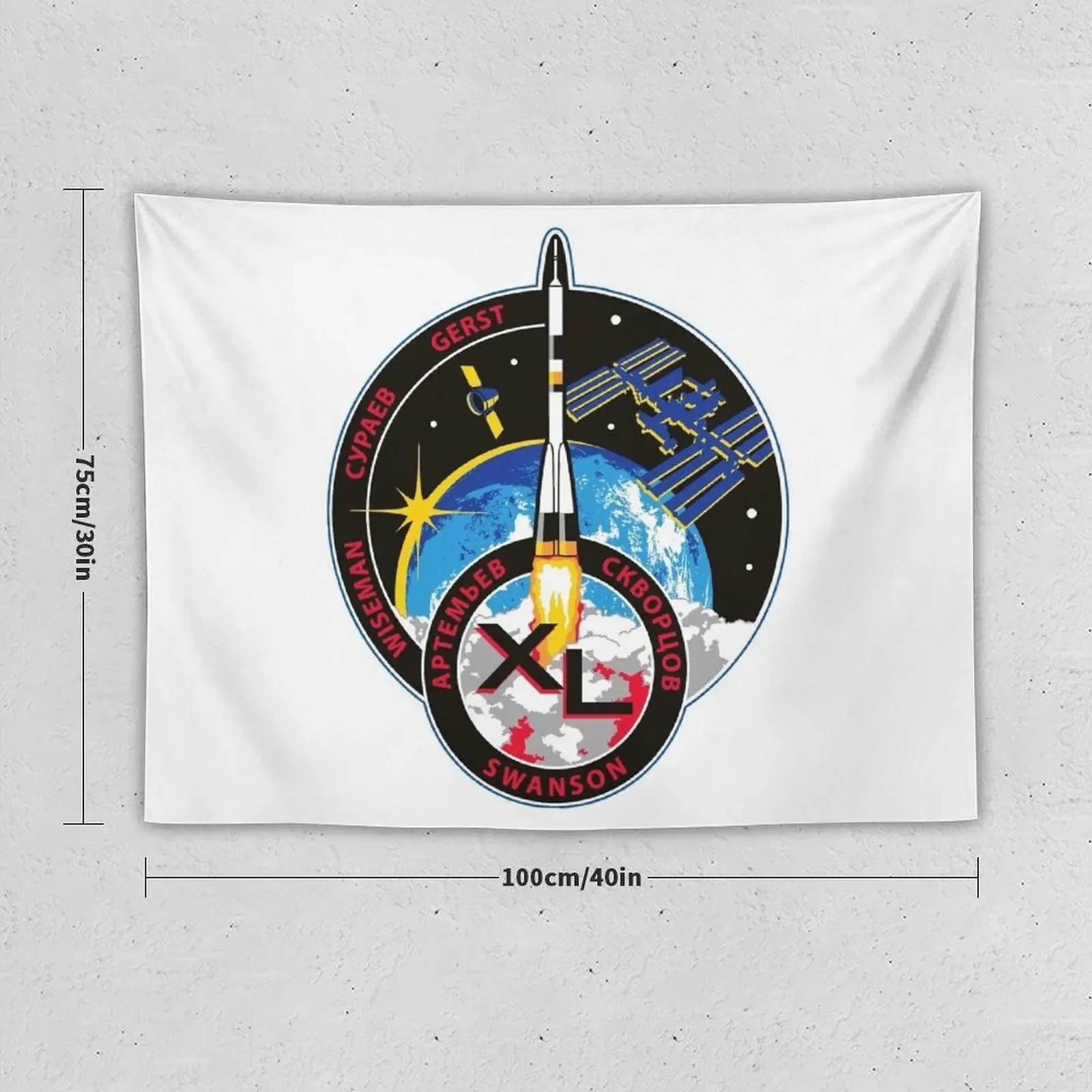 Expedition 40 Mission Patch Tapestry Room Decorator Decoration Room Bedrooms Decorations Tapestry